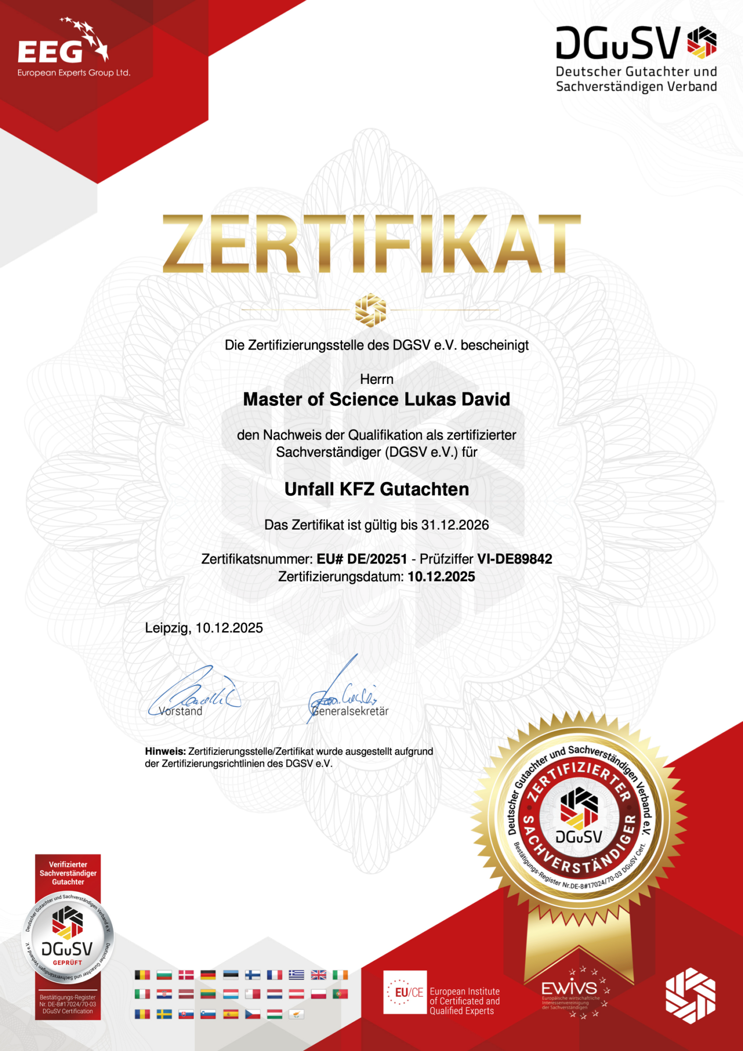 zertifikat ao